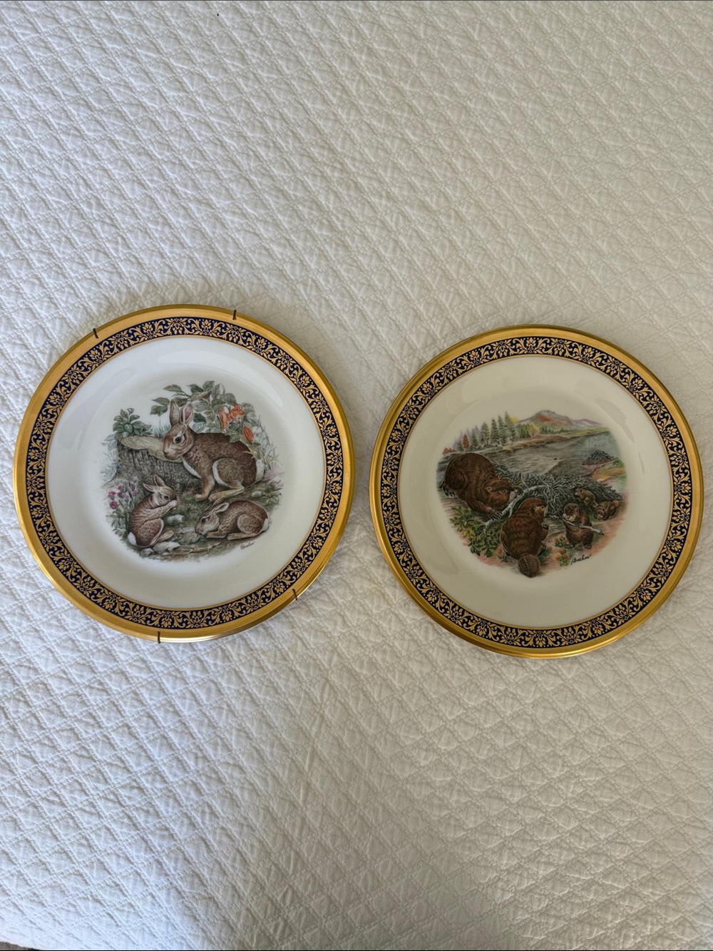Lenox Beavers and Cottontail Rabbits Plate